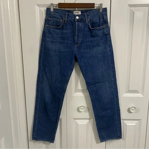 AGOLDE Indigo Parker Jeans in Surreal Size 26 - Picture 3 of 9